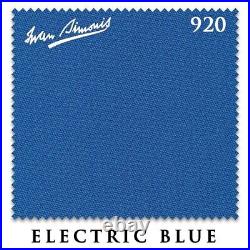 10' Simonis 920 Billiard Pool Table Cloth Electric Blue AUTHORIZED DEALER