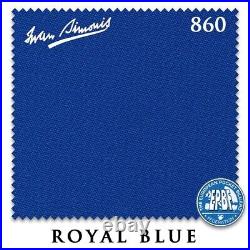 7' Simonis 860 Pool Table Cloth Royal Blue AUTHORIZED DEALER