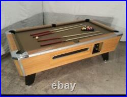 7' VALLEY COMMERCIAL COIN-OP POOL TABLE MODEL ZD7 (Taupe Cloth)