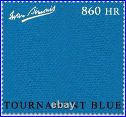 860HR Pool Table Cloth (Tournament Blue, 9 Ft)