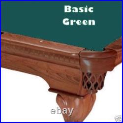 8' Basic Green ProLine Classic Billiard Pool Table Cloth Felt SHIPS FAST