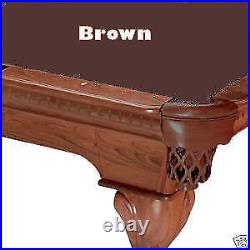 8' Brown ProLine Classic Billiard Pool Table Cloth Felt SHIPS FAST