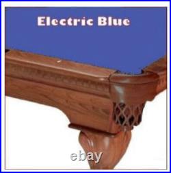 8' Electric Blue ProLine Classic Billiard Pool Table Cloth Felt SHIPS FAST