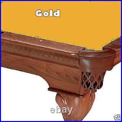 8' Gold ProLine Classic Billiard Pool Table Cloth Felt SHIPS FAST