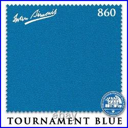 8' Oversized Simonis 860 Pool Table Cloth Tournament Blue AUTHORIZED DEALER