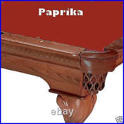 8' Paprika ProLine Classic Billiard Pool Table Cloth Felt SHIPS FAST
