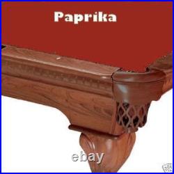 9' Paprika ProLine Classic Billiard Pool Table Cloth Felt SHIPS FAST