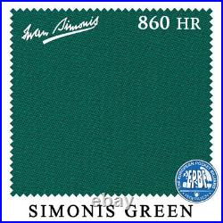 9' Simonis 860HR Pool Table Cloth Simonis Green AUTHORIZED DEALER