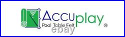Accuplay 20 oz Pre Cut Pool Table Felt Billiard Cloth Burgundy for 8 Table