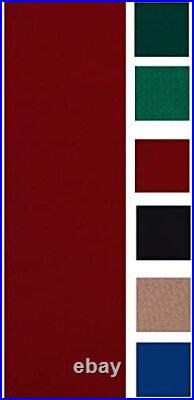 Accuplay Worsted Fast Speed Pre Cut Pool Table Felt For 7 foot table Burgundy