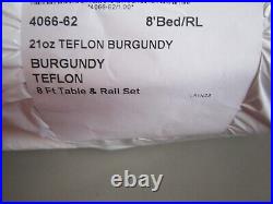 Championship 4066 Invitational Pool Table Felt Cloth withTeflon 8FT Burgandy