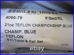 Championship 4066 Invitational Pool Table Felt Cloth withTeflon 8FT Champ Blue