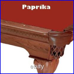 Proline 8' Paprika Oversize Classic 303 Billiard / Pool Table Felt Cloth