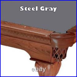 Proline 9' Steel Gray Classic 303 Billiard / Pool Table Felt Cloth
