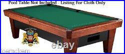SIMONIS 760 CLOTH 12' Set, Simonis GREEN Pool Table Cloth $25 Value added