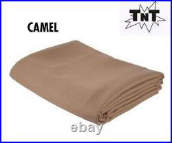 TNT Billiard Pool Table Felt Cloth withTeflon 8' Cut Bed & Rails Camel